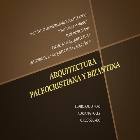 Arquitectura paleocristiana y bizantina