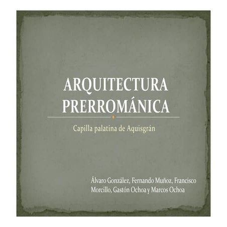 Arquitectura   prerrománica