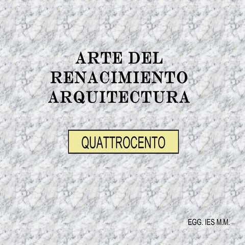 Arquitectura Quattrocento