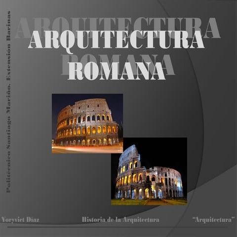 Arquitectura romana