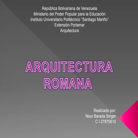 Arquitectura romana