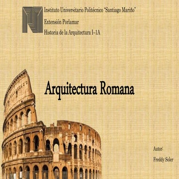Arquitectura Romana