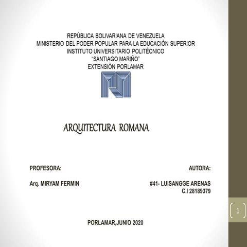 Arquitectura romana