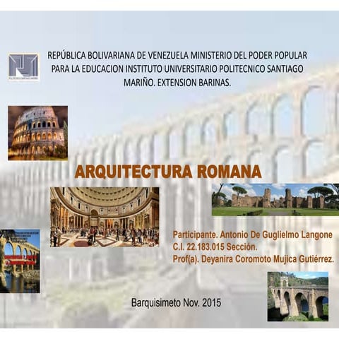 Arquitectura romanaantonodeguglielmo