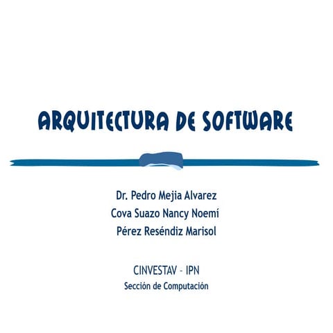 Arquitecturas de software