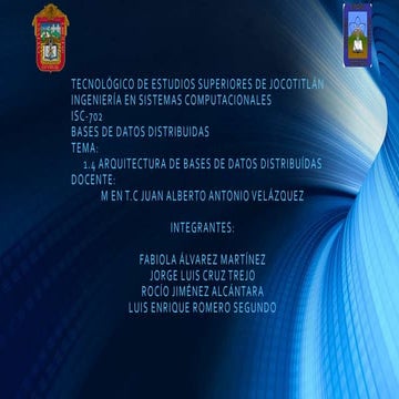 Arquitectura de bases de datos distribuidas