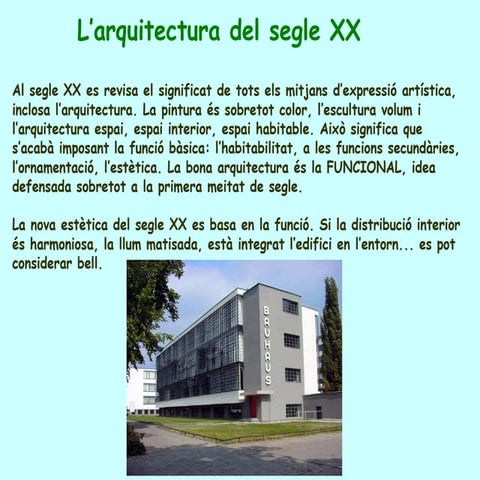 Arquitectura S. XX