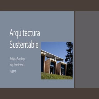 Arquitectura sustentable