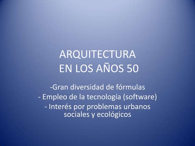 Arquitectura tardomoderna y posmoderna