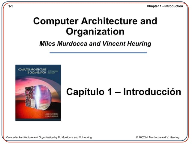 Arquitectura y Organización de Computadoras - Capitulo 1.pptx
