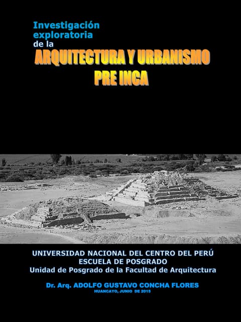 Arquitectura y urbanismo Pre Inca