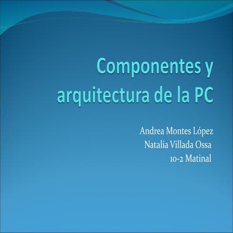 Arquitectur del computador