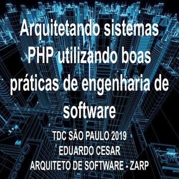 Arquitetando sistemas PHP