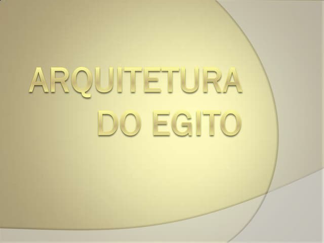 Arquitetura do egito