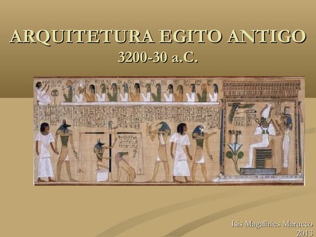 Arquitetura Egito Antigo