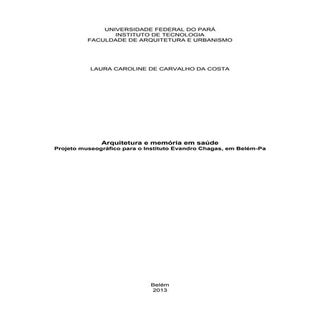 Arquitetura e Memória em Saúde