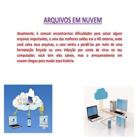 Arquivos em nuvem