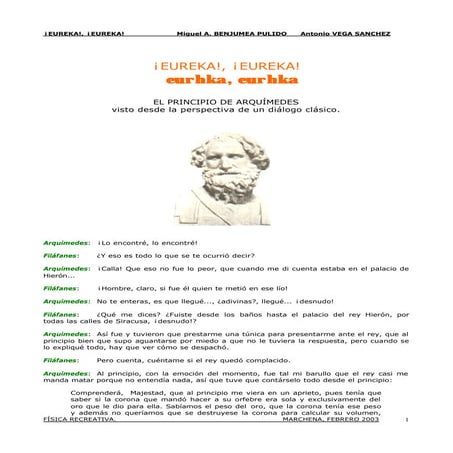 Eueka Eueka Arquimedes