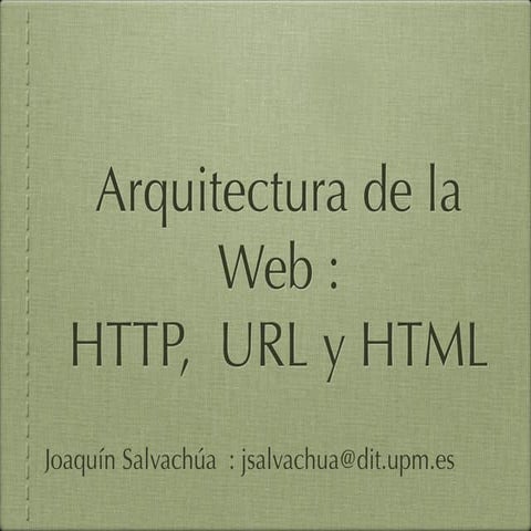 Introdución a la web: HTTP, URL y HTML