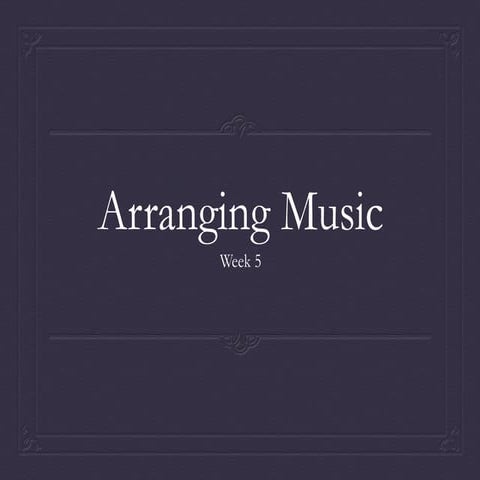 Arranging   augmentation and diminuation