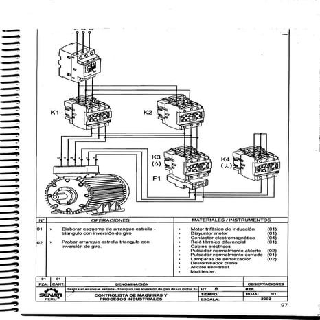 Arranque estrella triangulo con inversion de giro
