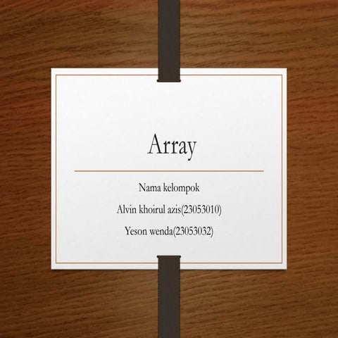 Array..pptxxxxxxxxxxxxxxxxxxxxxxxxxxxxxx