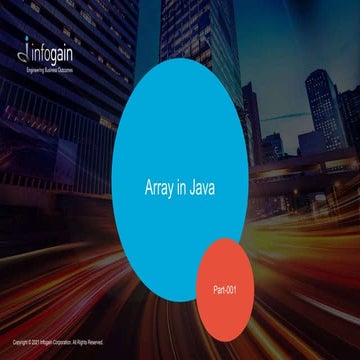 Arrays are used in java to holding more.pptx