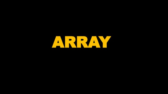 DATA STRUCTURES AND ALGORITHM - ARRAY (TOPIC COVERAGE)
