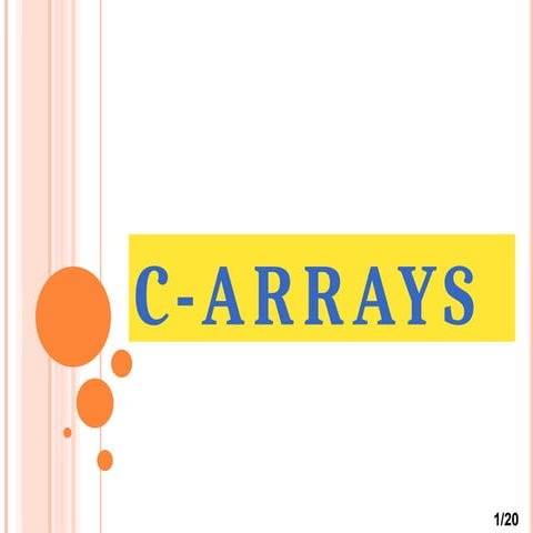 Array (2).pptx Array Concept in C programming | PPTX