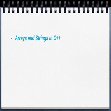 Array and string in C++_093547 analysis.pptx