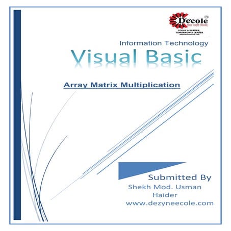 Shikh Mohammad Usman Haidar , BCA Third Year