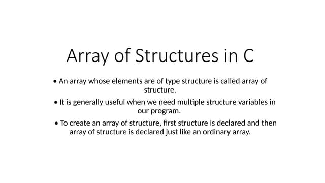 Array of Structures in C .pptx