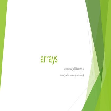 Arrays | PPT