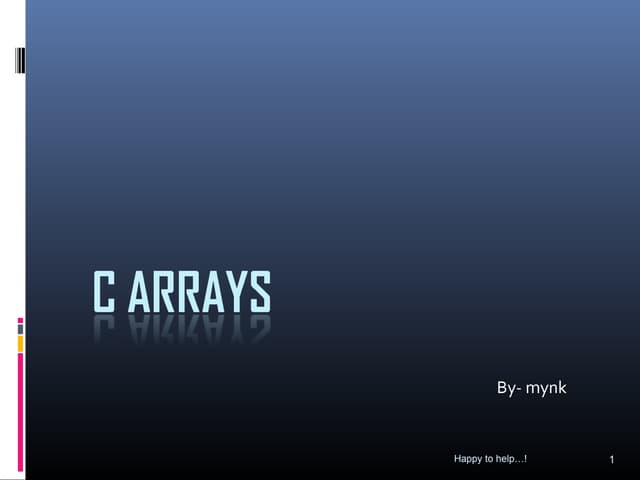 Array | PPT