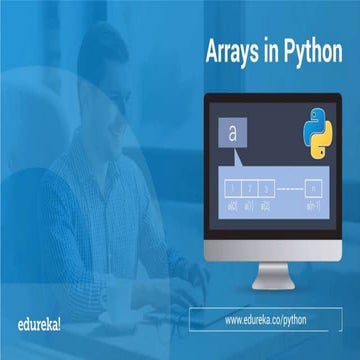 Arrays In Python | Python Array Operations | Edureka | PPT