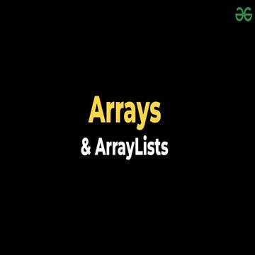 Comprehensive Guide to Arrays and ArrayLists in Java Programming | PDF