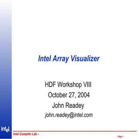 Intel Array Visualizer | PPT