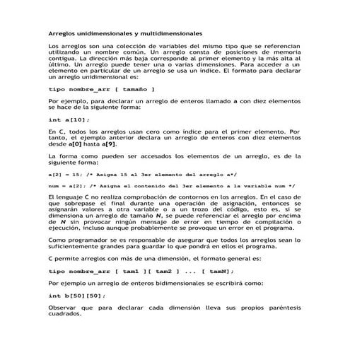 Arreglos Turbo C