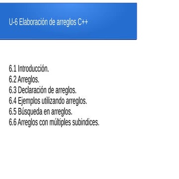 Arreglos c++ | PPTX