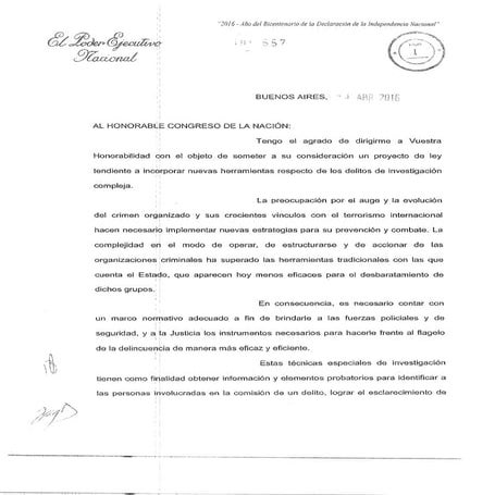 Proyecto de Ley del Arrepentido