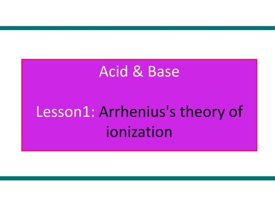 Acids and bases | PPT
