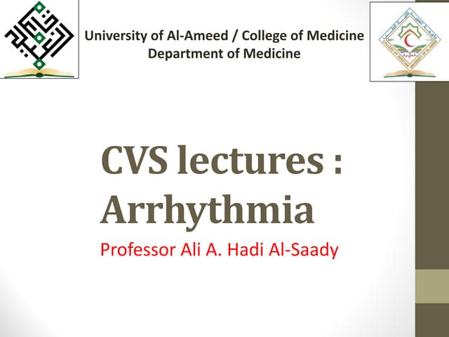 Arrhythmia Pdf Arrhythmia Pdf