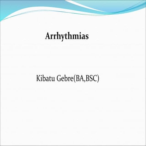 Arrhythmias - CCN msc.ppt