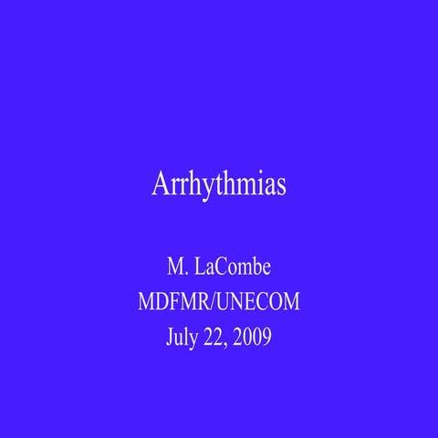 Arrhythmias July 09