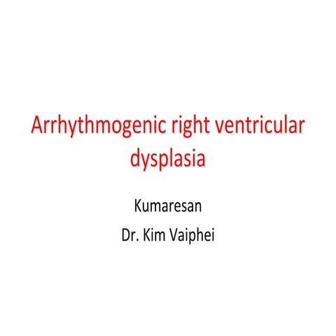 Arrhythmogenic right ventricular 2003
