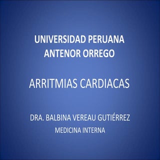 Arritmias cardiacas 2009 ii UPAO
