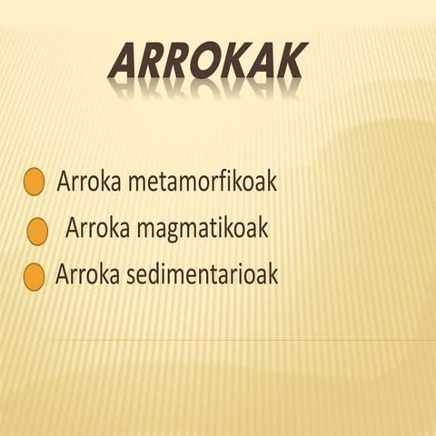 Arrokak eta mineralak | PPTX