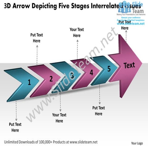 Business power point templates linear arrow flow diagram sales ppt ...