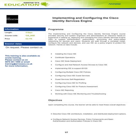 Arrow ecs education_cis_sise