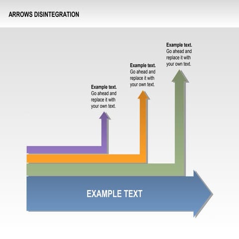 Arrows Disintegration Shapes and Charts